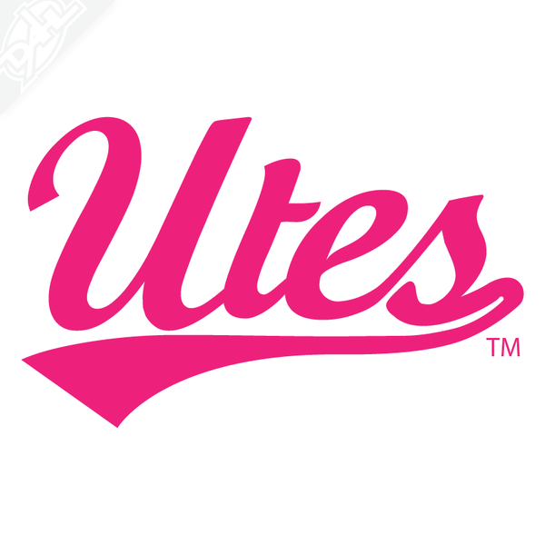 Utes Script Vinyl Decal