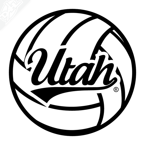 Utah Volley  Volleyball Vinyl Decal