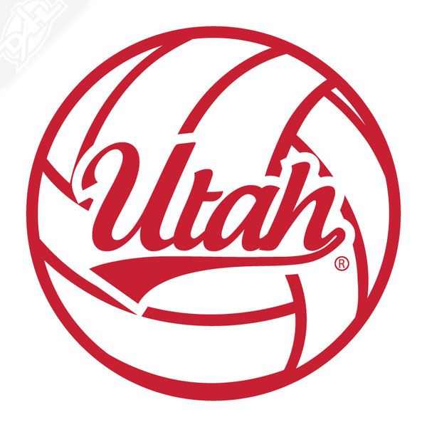 Utah Volley  Volleyball Vinyl Decal