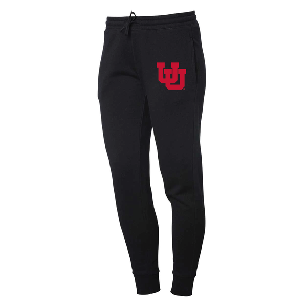 Women's Midweight Fleece Black Joggers