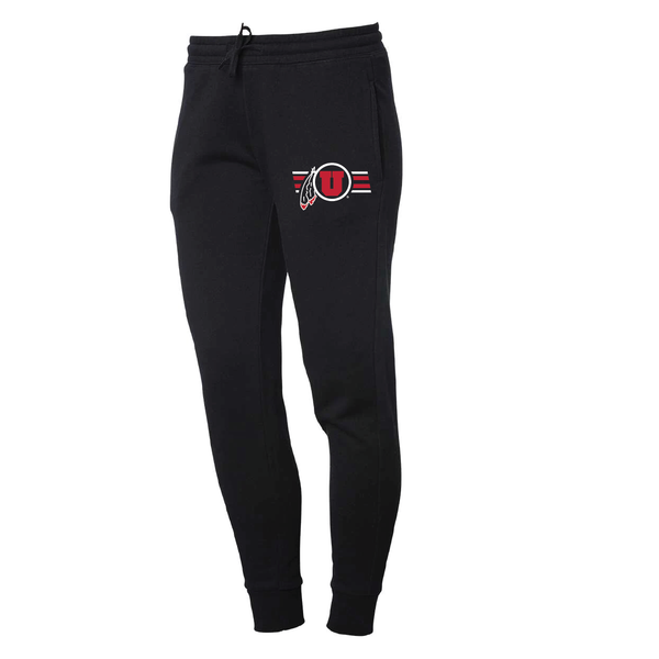 Women's Midweight Fleece Black Joggers