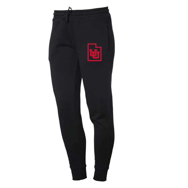 Women's Midweight Fleece Black Joggers