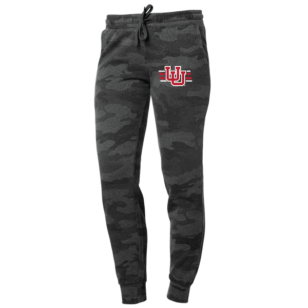 Women's Midweight Fleece Black Camo Joggers