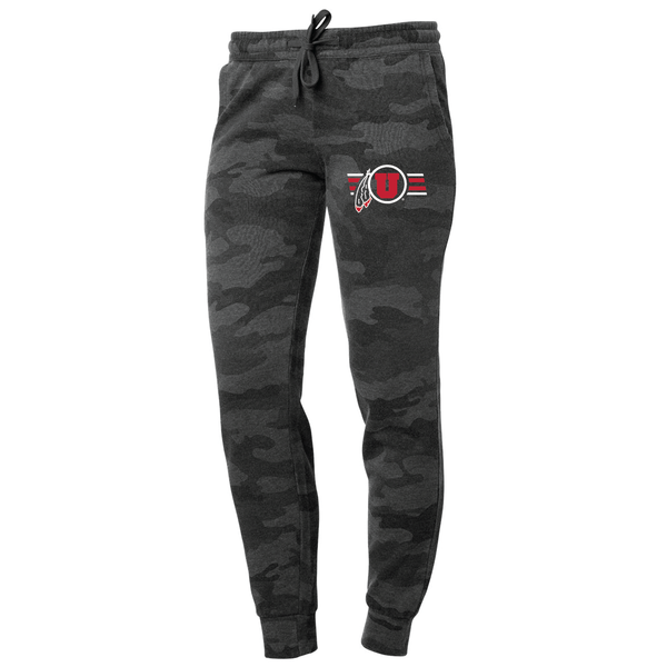 Women's Midweight Fleece Black Camo Joggers