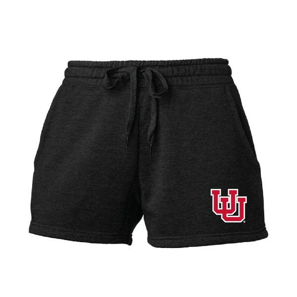 Women's Midweight Fleece Black Shorts