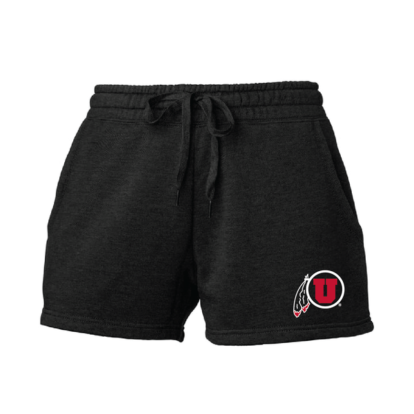 Women's Midweight Fleece Black Shorts