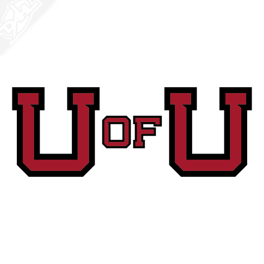 U of U 2 Color Vinyl Decal