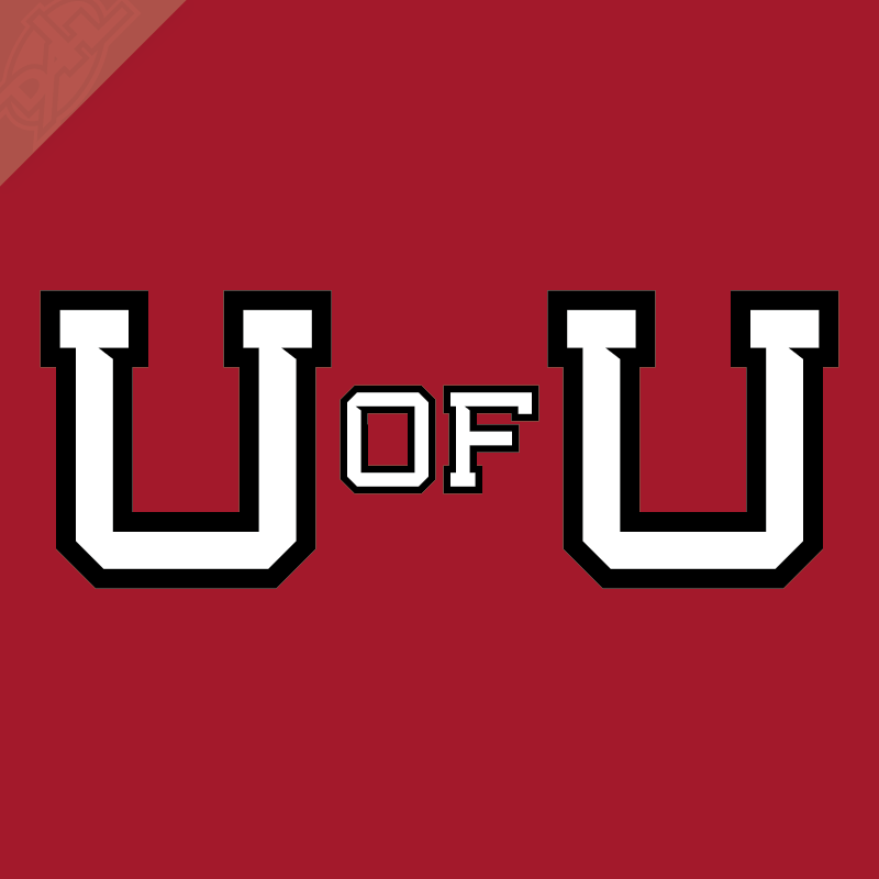 U of U 2 Color Vinyl Decal