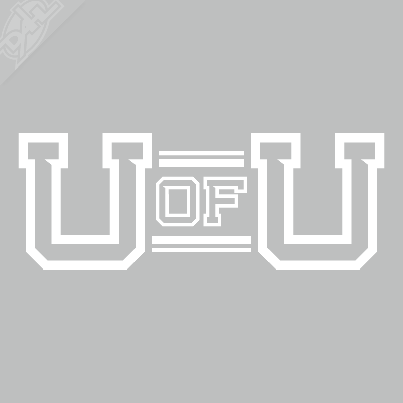 U of U Vinyl Decal